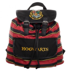 Sac rayé en toile Poudlard...