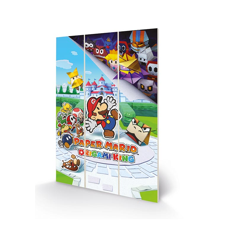 Impression sur Bois PAPER MARIO - The Origami King