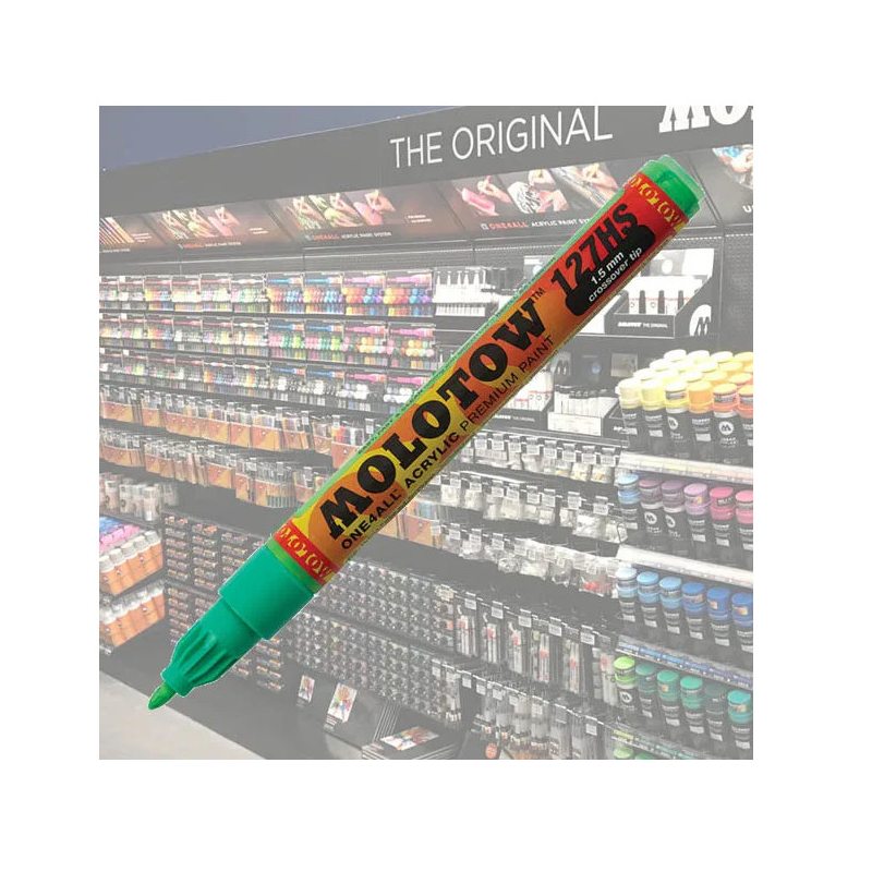 Molotow Acrylic Marker One4All 1,5mm 222 Kacao77 Universes Green