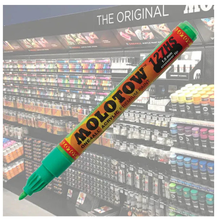 Molotow Acrylic Marker One4All 1,5mm 222 Kacao77 Universes Green