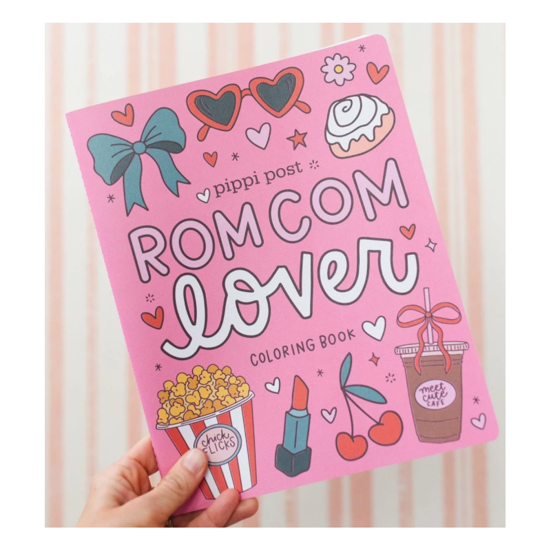 Livre de coloriage pour amoureux des comédies romantiques