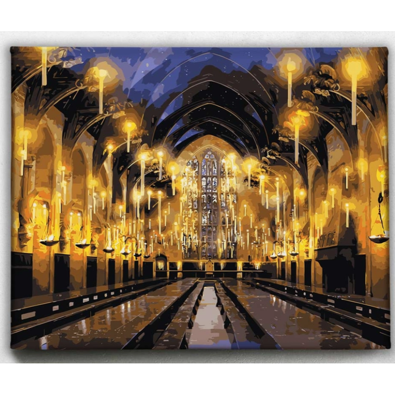 Le Grand Hall - Kit de peinture par numéros - Harry Potter