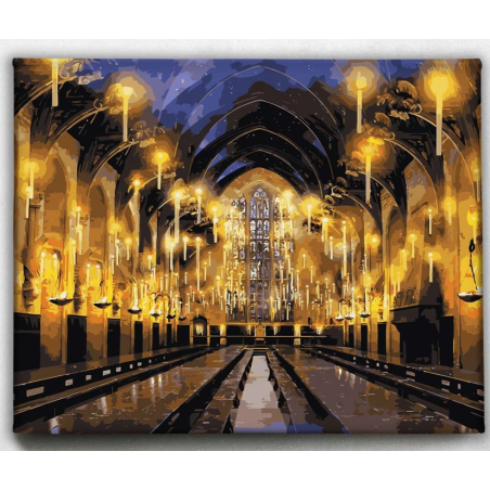 Le Grand Hall - Kit de peinture par numéros - Harry Potter