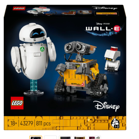 LEGO Disney Pixar 43279 Wall-E et Eve