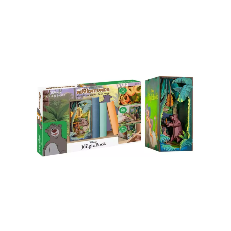 DISNEY -Le Livre de la Jungle -Serre-livres Lumineux à assembler 23 cm
