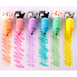 Blind Box Surligneur avec Embout - Chat Mignon