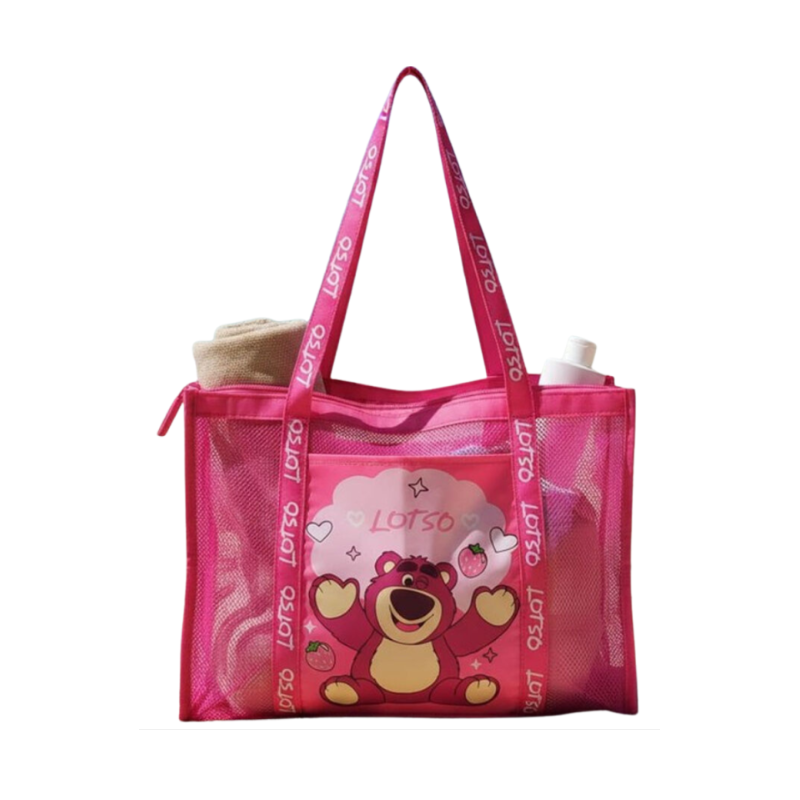 Disney - Toy Story :  Sac de plage en filet Lotso    69x39x20cm