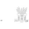 Coloriage Les Mini Colos d'Andréa - Maisons imaginaires