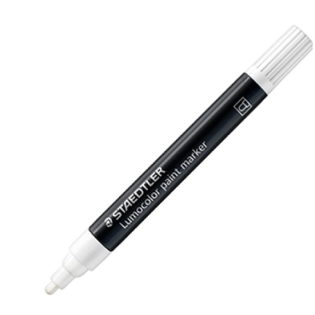 Feutre Acrylique Blanc Staedtler Pointe Medium