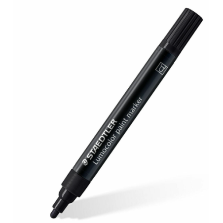 Feutre Acrylique Noir Staedtler Pointe Medium