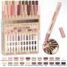 SET DE 22 PACKS ACRYLIQUE POINTE FINE PEAU SKIN 07MM