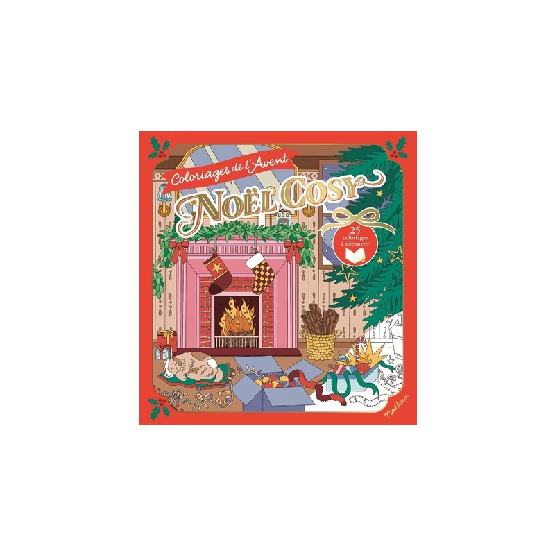 Coloriages de l'Avent - Noël cosy