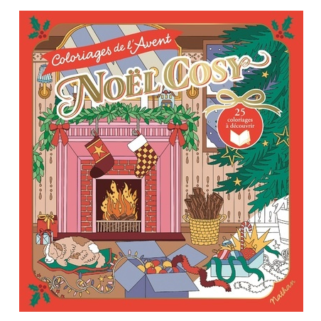 Coloriages de l'Avent - Noël cosy