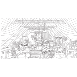 Coloriages de l'Avent - Noël cosy