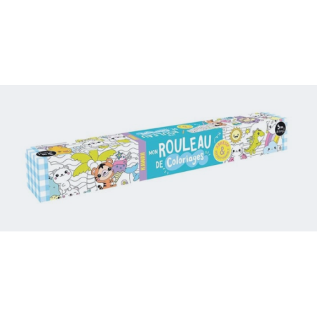 Mon rouleau de coloriages adhesif Kawaii