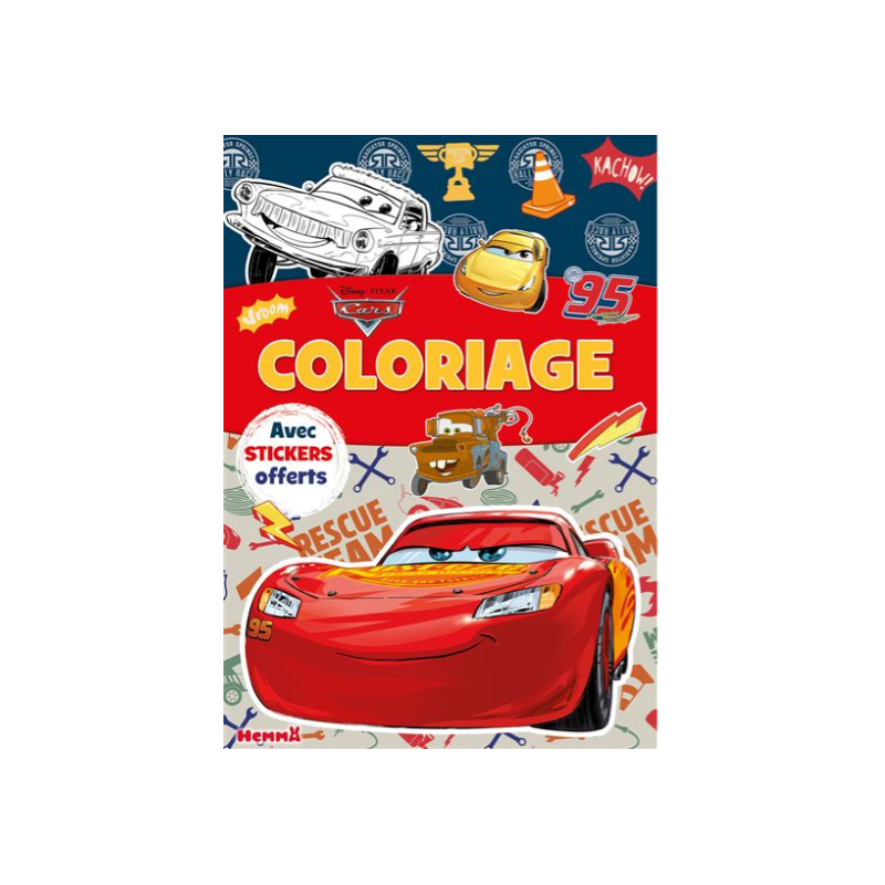 Cars - : Disney Pixar - Coloriage avec stickers