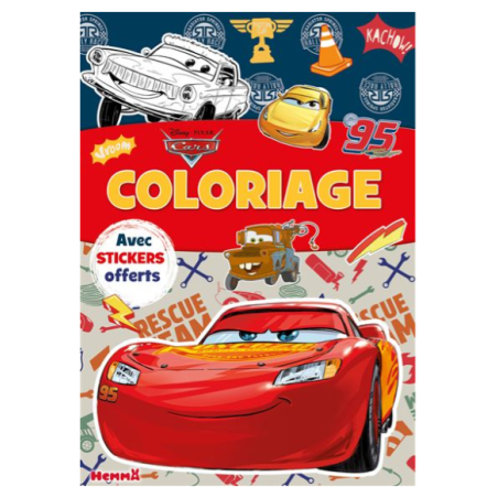 Cars - : Disney Pixar - Coloriage avec stickers