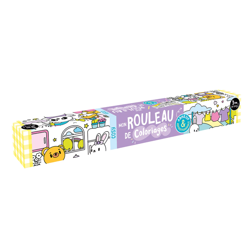 Mon rouleau de coloriages adhesif Cosy