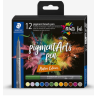 Sets de 12 feutres pigment brush pen Staedtler NATURE COLOURS