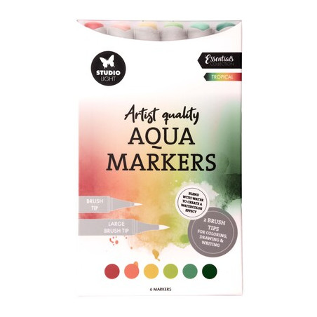 SET DE FEUTRES A EAU STUDIO LIGHT TROPICAL