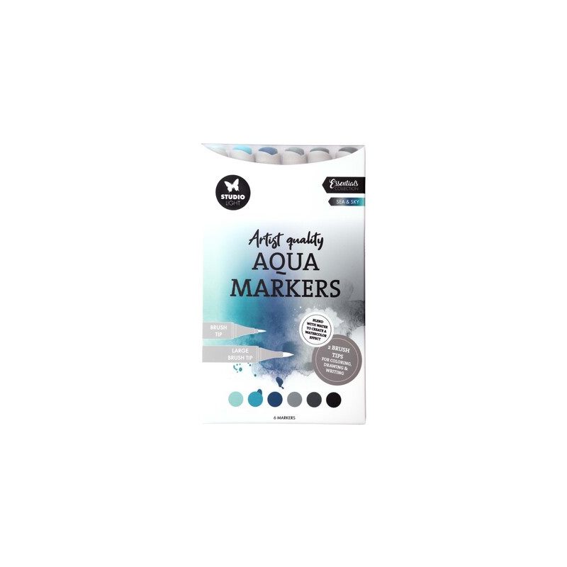 SET DE FEUTRES A EAU STUDIO LIGHT SEA&SKY