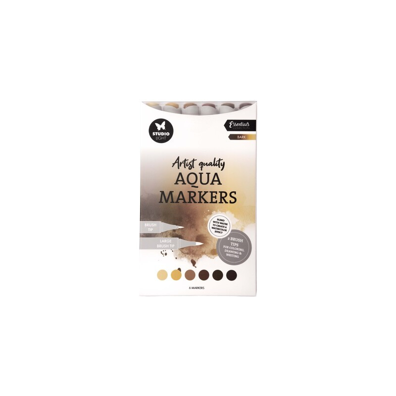 SET DE FEUTRES A EAU STUDIO LIGHT BARK