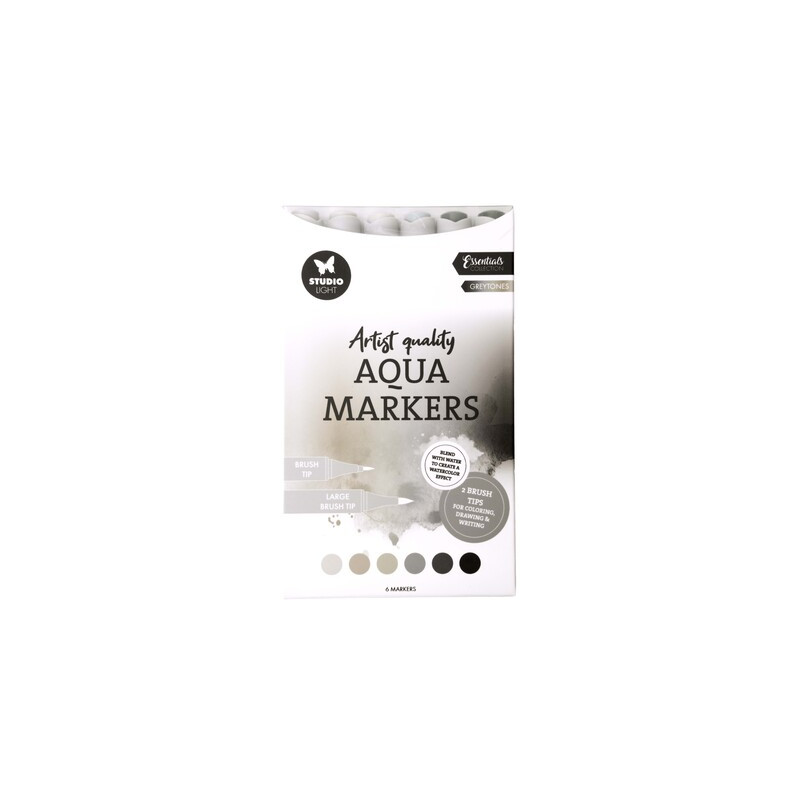 SET DE FEUTRES A EAU STUDIO LIGHT GREYTONES