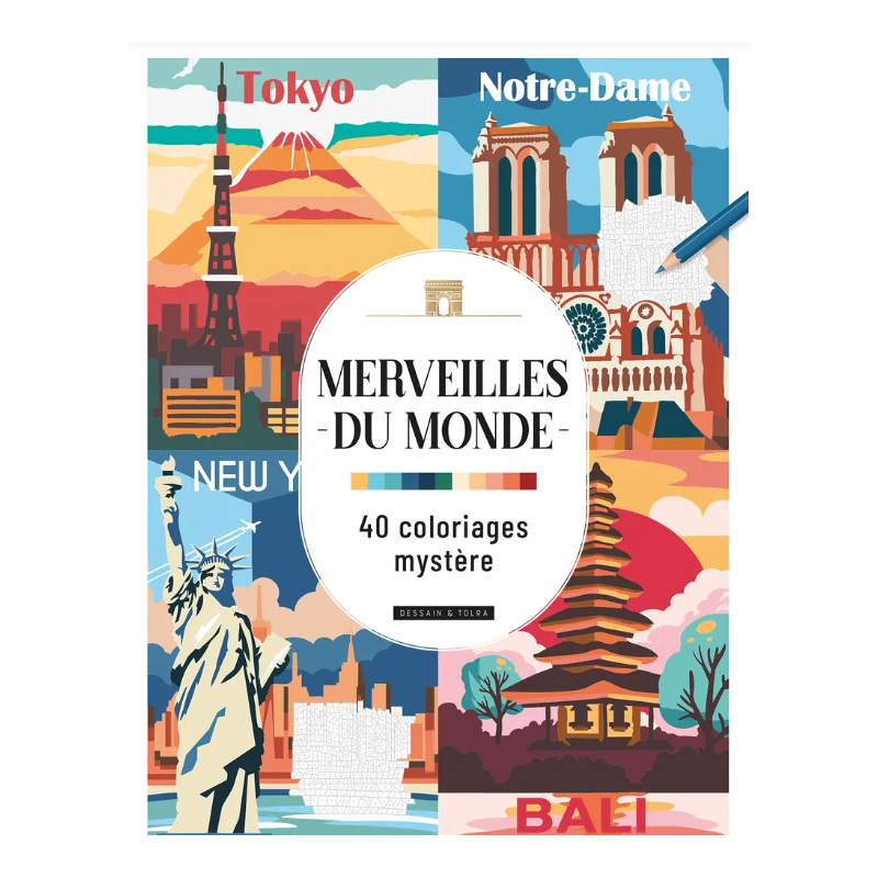 Coloriage Merveilles du monde - 40 Coloriages Mystère