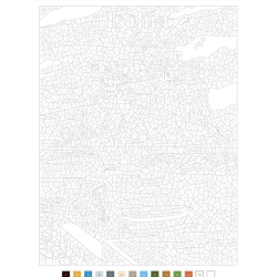 Coloriage Tour d'Europe - 40 coloriages mystère