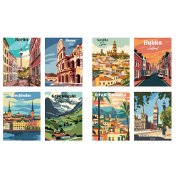 Coloriage Tour d'Europe - 40 coloriages mystère