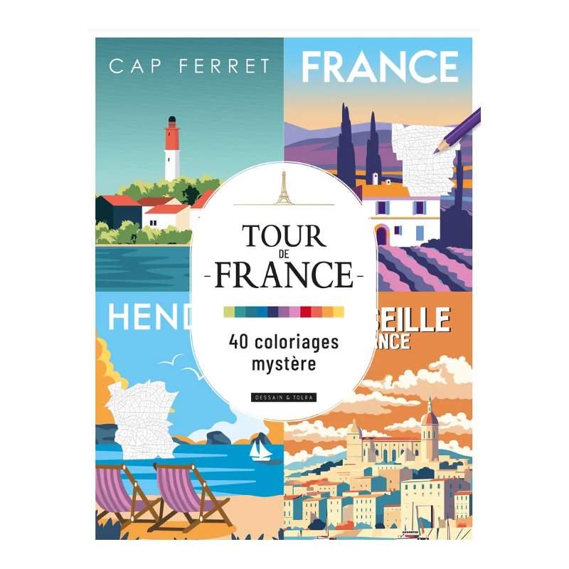 Coloriage Tour de France - 40 Coloriages Mystère