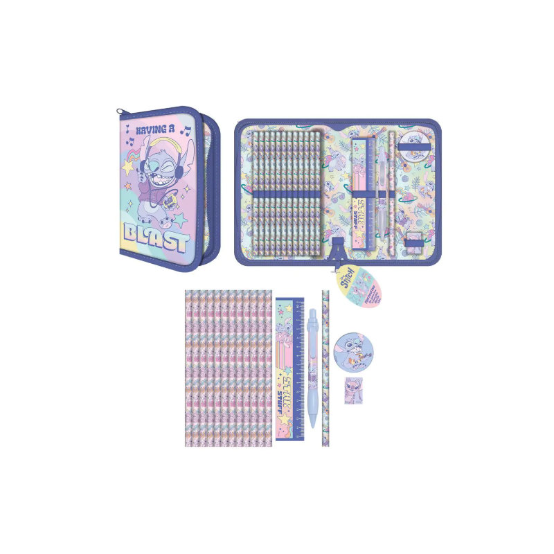 Trousse + Papeteries Stitch Having a Blast - Disney