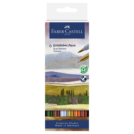 PACK FEUTRE DOUBLE POINTE A EAU FABER-CASTELL TUSCANY