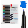 SET de Feutres acrylique Pointe fine 12 couleurs Essential KINGART