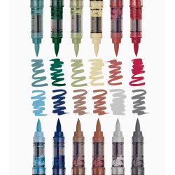 PACK FEUTRE ACRYLIQUE POINTE BRUSH EARTH TONES KINGART