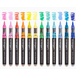 PACK FEUTRE ACRYLIQUE POINTE BRUSH TROPICAL KINGART