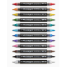 PACK DOUBLE POINTE BRUSH FEUTRE ACRYLIQUE ESSENTIEL KINGART