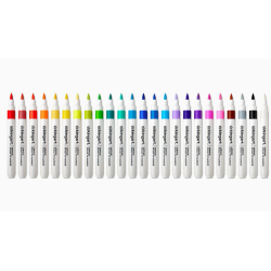 SET PACK FEUTRE ACRYLIQUE POINTE BRUSH 24 couleurs classiques KINGART
