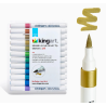 SET PACK FEUTRE ACRYLIQUE POINTE BRUSH 24 couleurs METALLIC KINGART