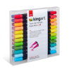 PACK DE 24 COULEURS FEUTRES ACRYLIQUE DOUBLE POINTES KINGART