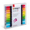 PACK DE 24 COULEURS FEUTRES ACRYLIQUE DOUBLE POINTES KINGART