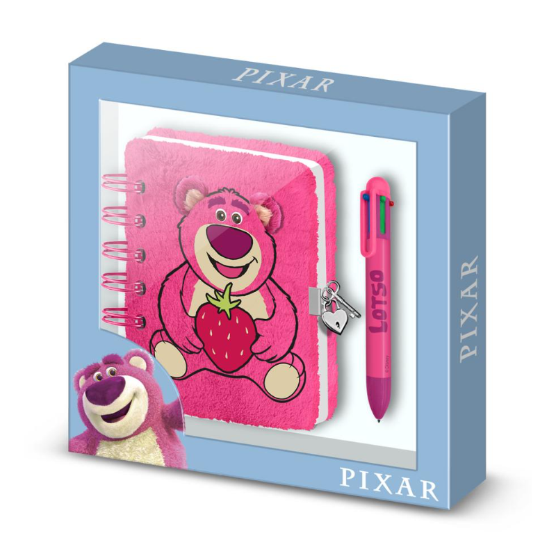 Journal Intime + stylo 6 Couleurs Lotso Fluffy - Toy Story - Disney