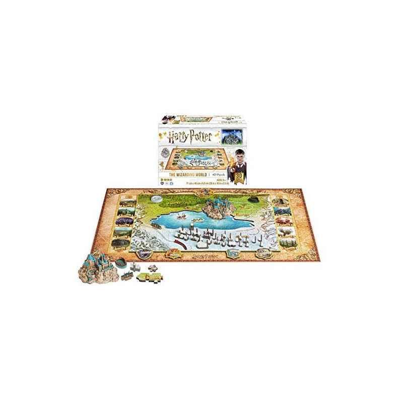 Puzzle 4D de Poudlard et ses alentours