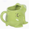Tasse en forme de grenouille Luna et sous-tasse en forme de nénuphar