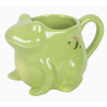 Tasse en forme de grenouille Luna et sous-tasse en forme de nénuphar