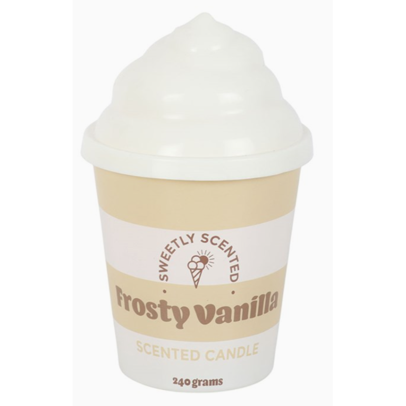 Bougie parfumée à la glace vanille givrée