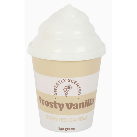 Bougie parfumée à la glace vanille givrée