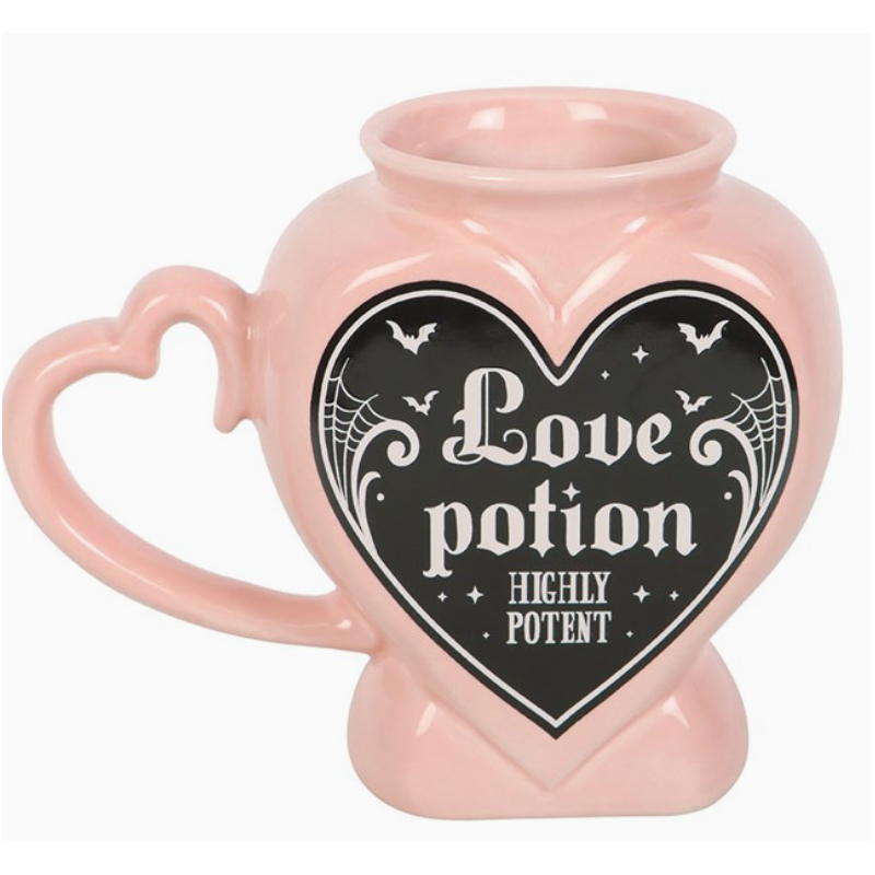 Tasse gothique en forme de cœur « Love Potion »