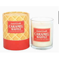 Bougie parfumée au caramel et à la gaufre