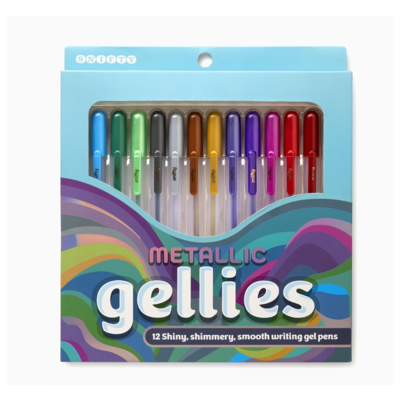 ENSEMBLE DE STYLOS GEL MÉTALLIQUES SNIFTY